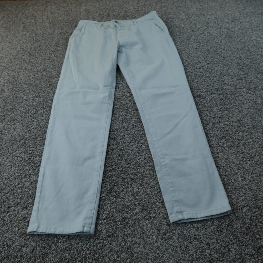 AG Adriano Goldschmied Pants Womens 27 Blue Chino Trouser Stretch Flat Front